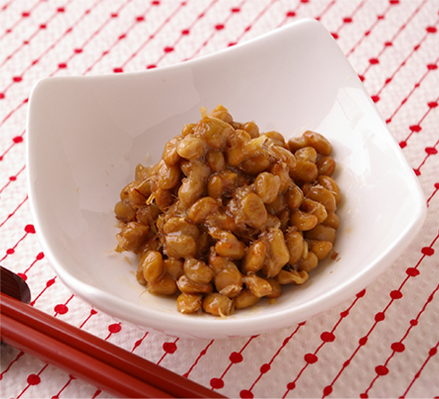 納豆に風味付け