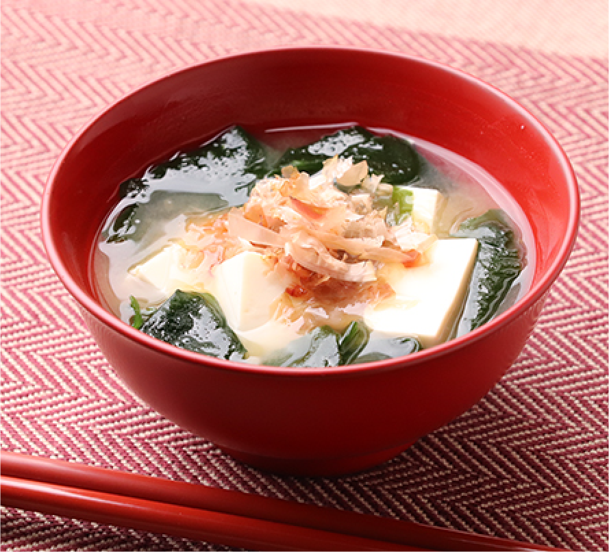 おみそ汁に追いだしで料亭のみそ汁に！